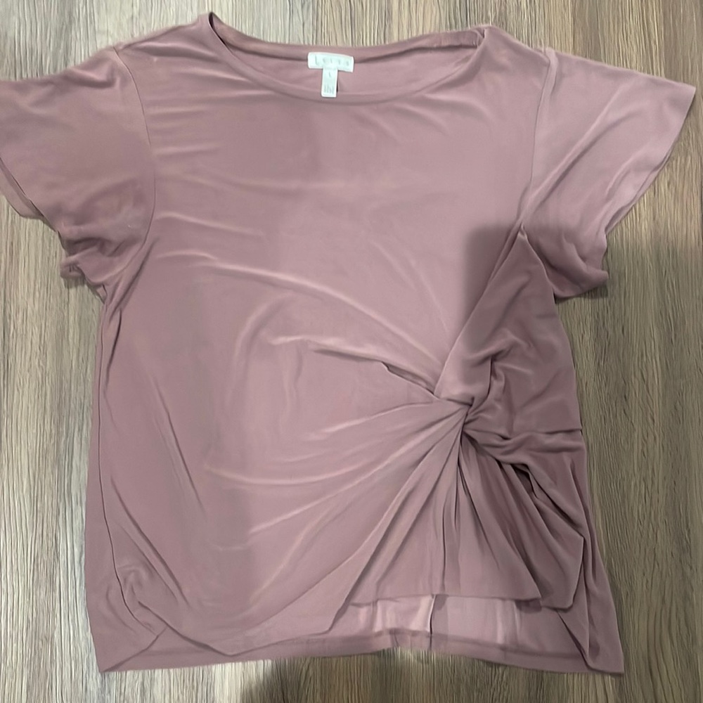 Nordstrom leith twist knot short sleeve top